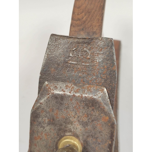 445 - Early 20th century woodworking jointer plane by W Marples & Sons Hibernia with steel plate by Ma... 