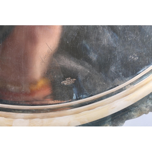 129 - Sterling silver salver, with shaped rim, raised on paw supports, Alexander Clark & Co. Ltd, Birm... 