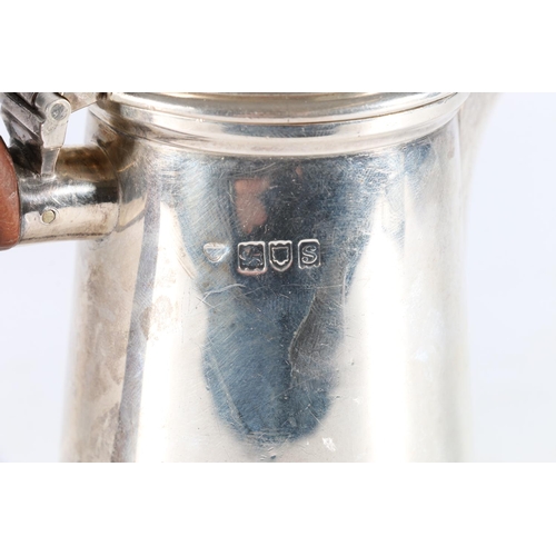 171 - Sterling silver hot water pot, London, 355g.