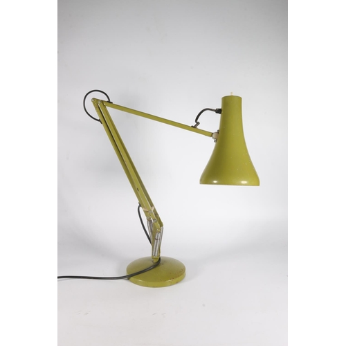 201 - Herbert Terry model 90 Anglepoise lamp in avocado green.