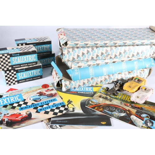 213 - Triang Scalextric Model Motor Racing slot racing items to include a MM/C57 Aston Martin car in blue ... 