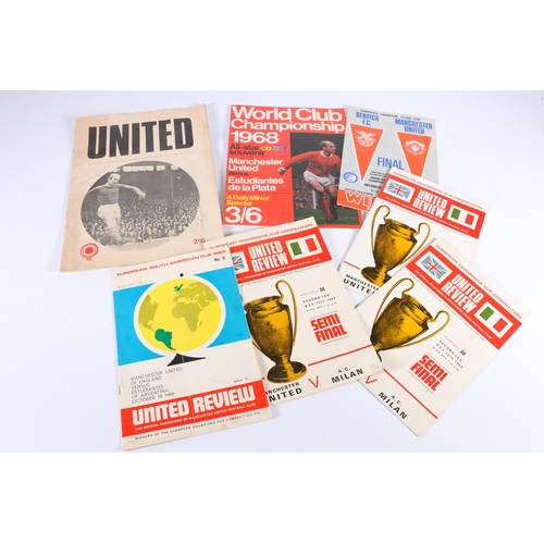 218 - Football interest, Manchester United matchday football programmes to include European Champion Clubs... 