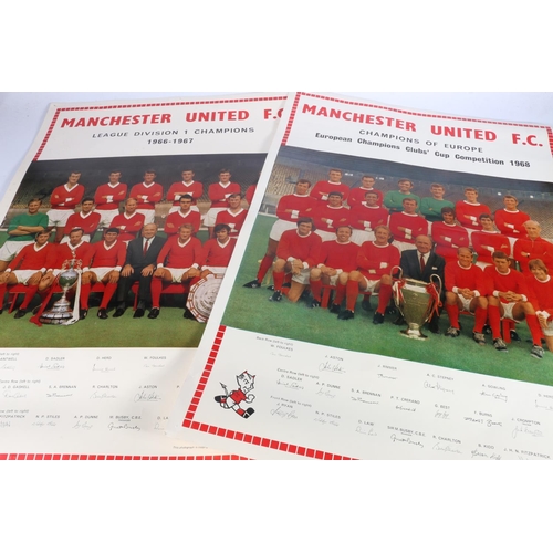 218 - Football interest, Manchester United matchday football programmes to include European Champion Clubs... 