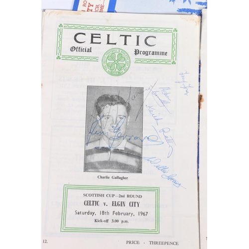 219 - Elgin City football interest, a 1967 poster advertising Elgin City vs Celtic Scottish Cup 2nd round,... 