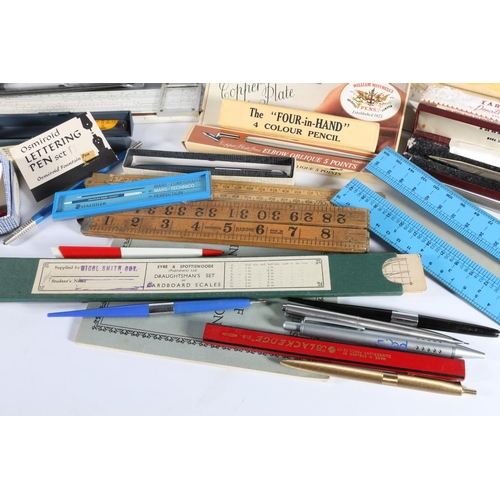 267 - Vintage pens and pencils to include Parker 45, Four-In-Hand pencil, Yard-O-Led pencil boxed, etc. al... 