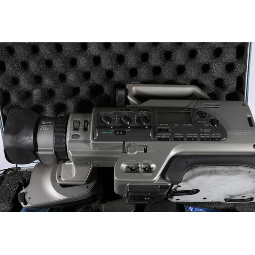 272 - Sony DCR-VX9000E digital video camera recorder with fixed 3CCD 20x digital zoom lens.