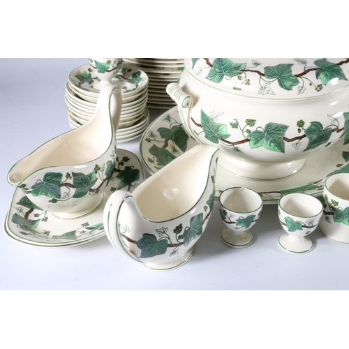 362 - Extensive Wedgwood of Eturia and Barlaston 'Napoleon Ivy' pattern dinner, coffee and tea set.