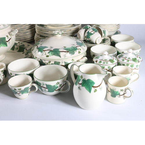 362 - Extensive Wedgwood of Eturia and Barlaston 'Napoleon Ivy' pattern dinner, coffee and tea set.