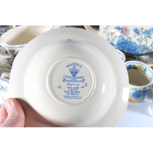 456 - Masons Patent Ironstone China Regency pattern C4475 dinner and coffee set to include two tureens and... 