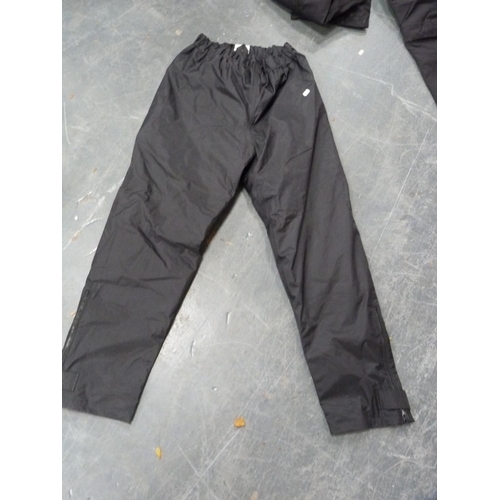 109 - Assorted motorcycling clothing to include Ashman leather jacket, size 46, trousers, and a Pro Bika j... 