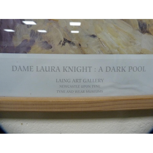 52 - After Dame Laura Knight'The Dark Pool'Print, from Laing Art Gallery, Newcastle.... 