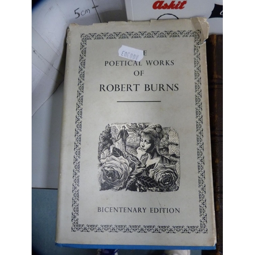 75 - Collection of books to include The Poetical Works of Robert Burns (Bicentenary Edition), Victorian l... 