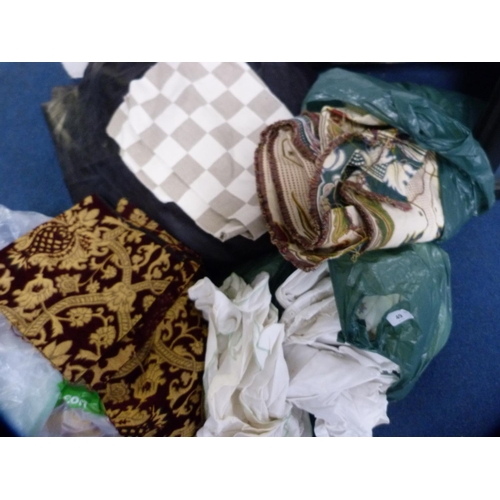 49 - Quantity of napery, linen and lace, various fabrics etc.