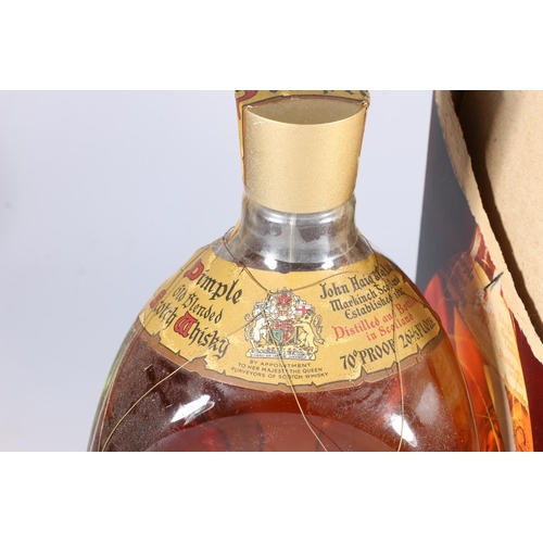 316 - Two bottles of HAIG'S DIMPLE blended Scotch whisky 70° proof 26 2/3 Fl Ozs, each in different bo... 