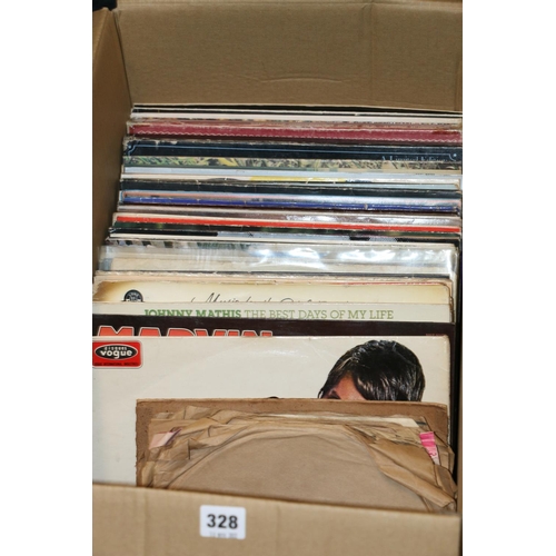 328 - Vintage vinyl LPs to include Beatles etc.