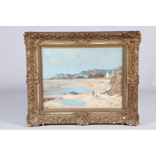 367 - James Whitelaw Hamilton RSA RSW (Scottish 1860-1932) Gilt framed oil on canvas, signed 'Coastal Stud... 