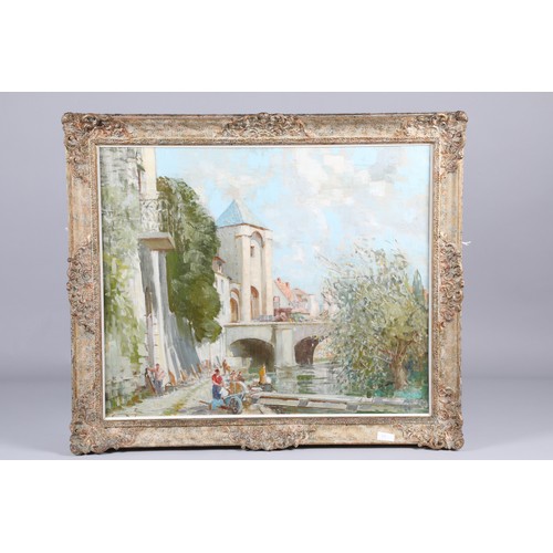 372 - William Lee Hankey (1869-1952) Artists framed oil on canvas, signed 'Moret, Provence' 62cm x 73cm