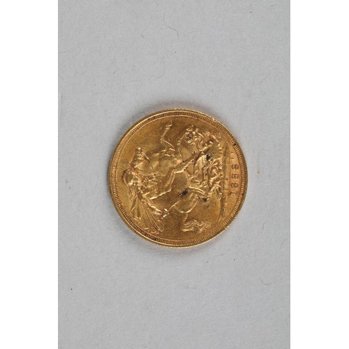 140 - Victorian gold sovereign dated 1888, 8g