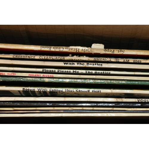 328 - Vintage vinyl LPs to include Beatles etc.