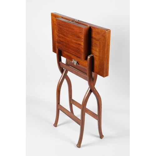 476 - 19th/20th century mahogany folding card table with a single fitted drawer, square top, 68cm x 68cm