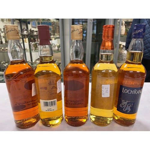 232 - Ten assorted bottles of Whisky including: 15 year Macallan Fine Oak Highland single malt scotch whis... 