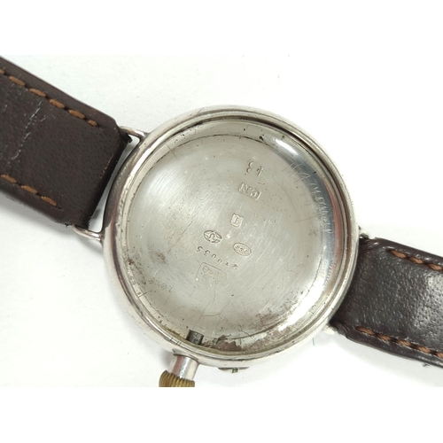 43 - Stauffer watch in Borgel case, 1911, 33mm.