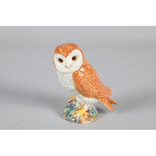 28 - Beswick porcelain model of a Barn Owl; black mark to base; 11.5cm high