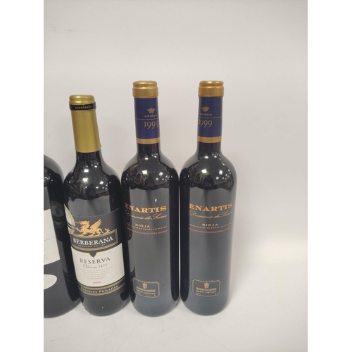 205 - Twelve bottles of red wine, mainly Spanish, to include Vina Izadi Rioja Reserva 1997, 75cl, 13.5%vol... 