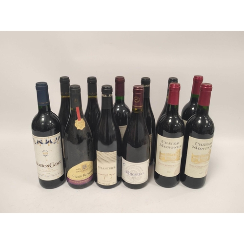 206 - Twelve bottles of French red wine to include three bottles of Chateau Montner 2005, 75cl, 13.5% vol,... 