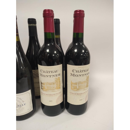 206 - Twelve bottles of French red wine to include three bottles of Chateau Montner 2005, 75cl, 13.5% vol,... 