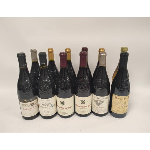 207 - Twelve bottles of French wine to include five bottles of Terres de Galets Côtes Du Rhône 2006, 2007,... 