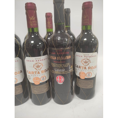 208 - Eleven bottles of Spanish red wine to include seven bottles of Carta Rioja Gran Reserva 2004, 75cl, ... 