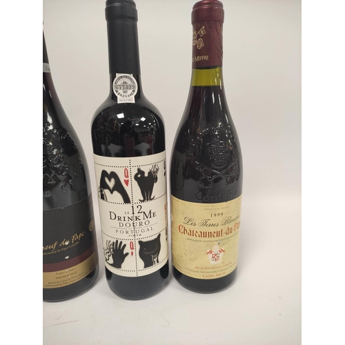 209 - Twelve bottles of assorted red wine to include bottle of Châteauneuf-du-Pape, Barolo 2002, 75cl, 13.... 