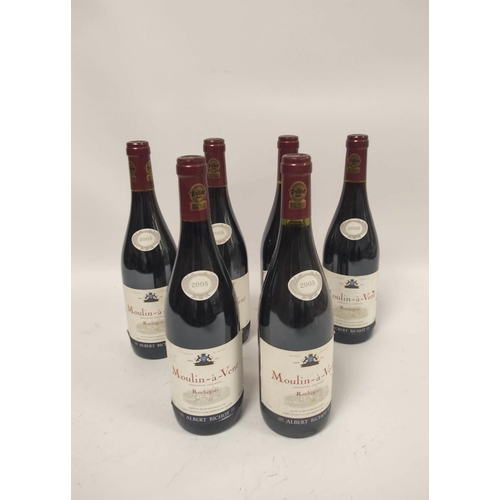 214 - Six bottles of Moulin-à-Vent Rochegrès 2005, 13% vol, 750ml.  (6)