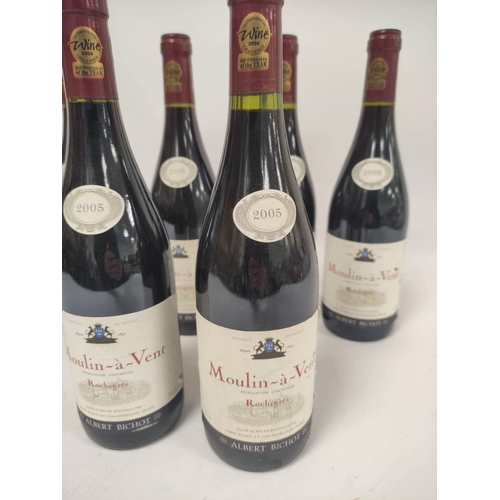 214 - Six bottles of Moulin-à-Vent Rochegrès 2005, 13% vol, 750ml.  (6)