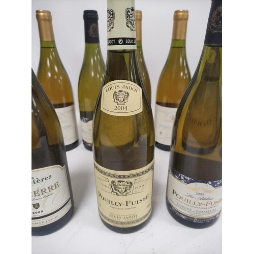 216 - Ten bottles of French white wine to include two bottles of Louis Jadot Pouilly-Fuissé 2004, 75cl 13%... 