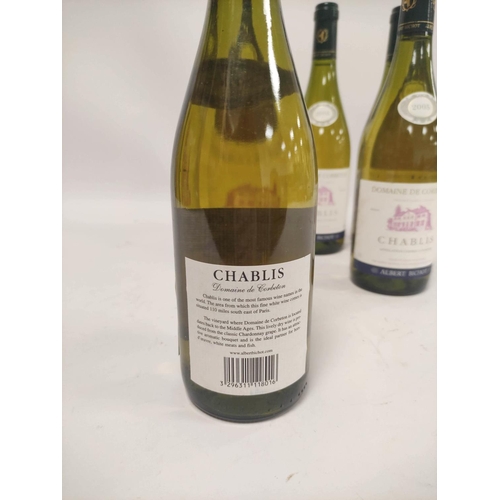 218 - Five bottles of Domaine de Corbeton Chablis, 2005, by Albert Bichot, 75cl, 12.5% vol, contained in t... 