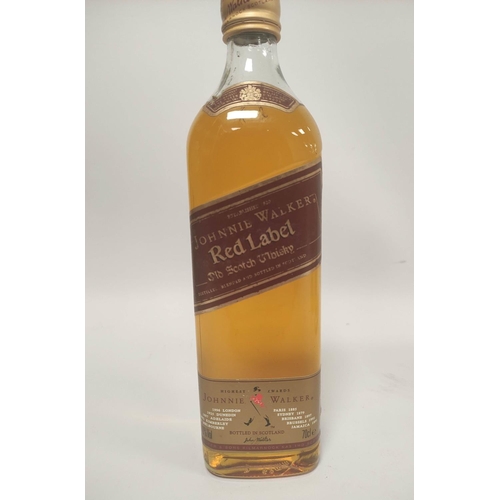 220 - Three bottles of blended malt and blended Scotch whisky to include Johnnie Walker Red Label Old Scot... 