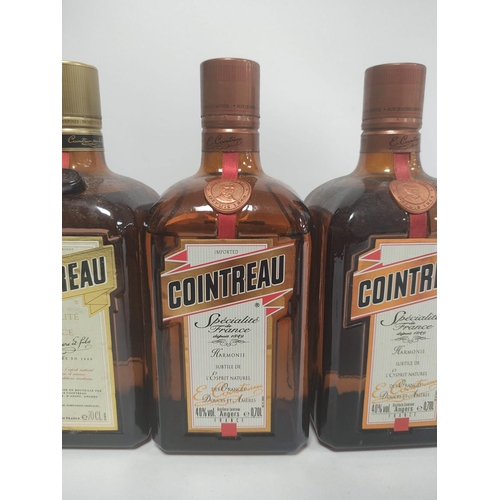 225 - Three bottles of Cointreau, 70cl, 40% vol.  (3)