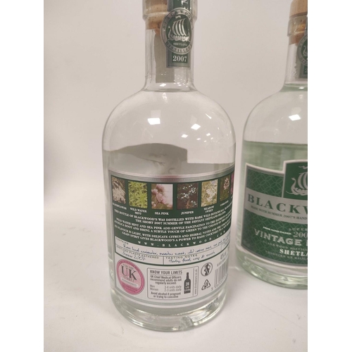 227 - Three bottles of Blackwood's Vintage Dry Gin of Shetland to include a limited edition 60% bottle, 70... 