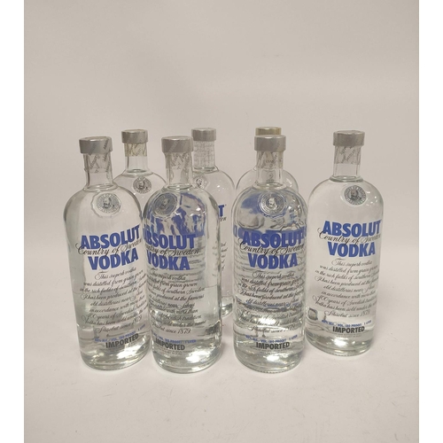 233 - Seven bottles of Absolut Vodka (80 proof), 1 litre, 40% vol.  (7)