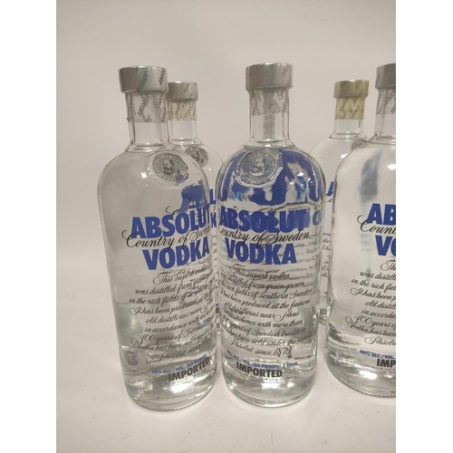 233 - Seven bottles of Absolut Vodka (80 proof), 1 litre, 40% vol.  (7)