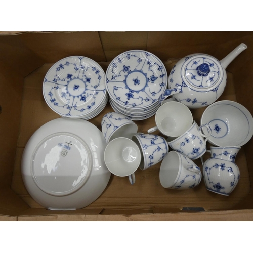 Royal Copenhagen tea set.