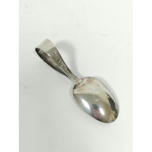 156 - Silver sauce ladle, 1533 and a child's spoon, 72g / 2½oz.