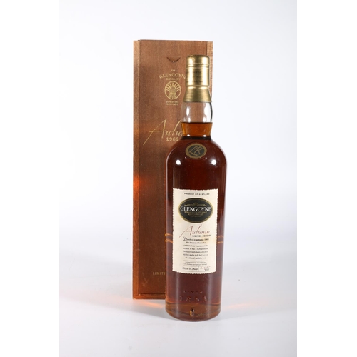 158 - GLENGOYNE Autumn 1969 Highland single malt Scotch whisky, 55.3% abv. 70cl, boxed. Receipt from Gleng... 
