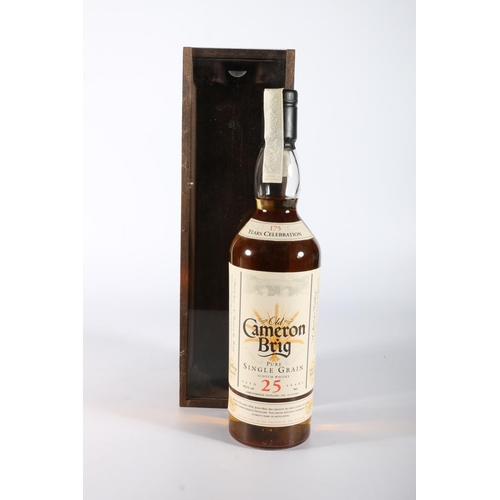 169 - OLD CAMERON BRIG 25 year old pure single grain Scotch whisky, Distillery Reserve bottled to commemor... 
