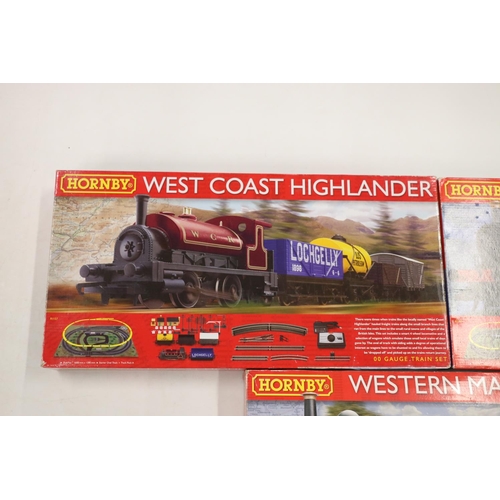 33 - Hornby OO gauge model railways R1173 Western Master digital train set, R1157 West Coast Highland ele... 