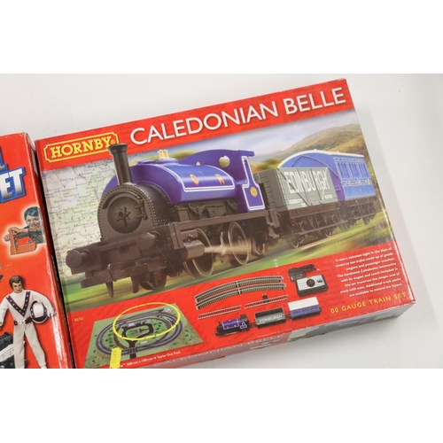 34 - Hornby OO gauge model railways R1151 Caledonian Belle electric train set, also an Ideal 4070 Deluxe ... 