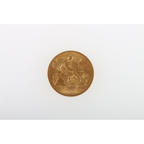 355 - UNITED KINGDOM George V (1910-1936) gold half sovereign 1912, 4.0g.