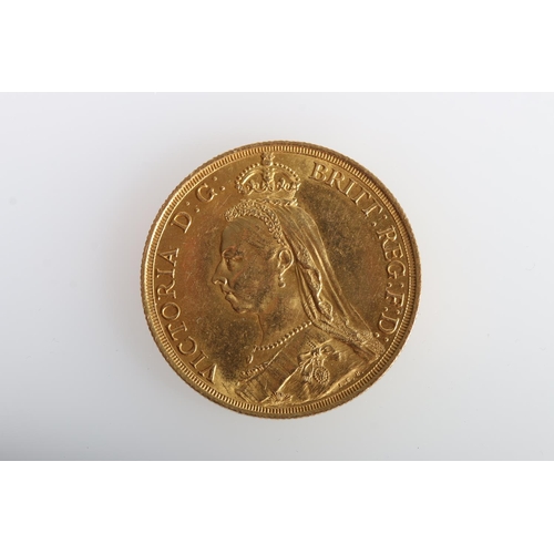 368 - UNITED KINGDOM Queen Victoria (1837-1901) gold double sovereign 1887, jubilee bust.